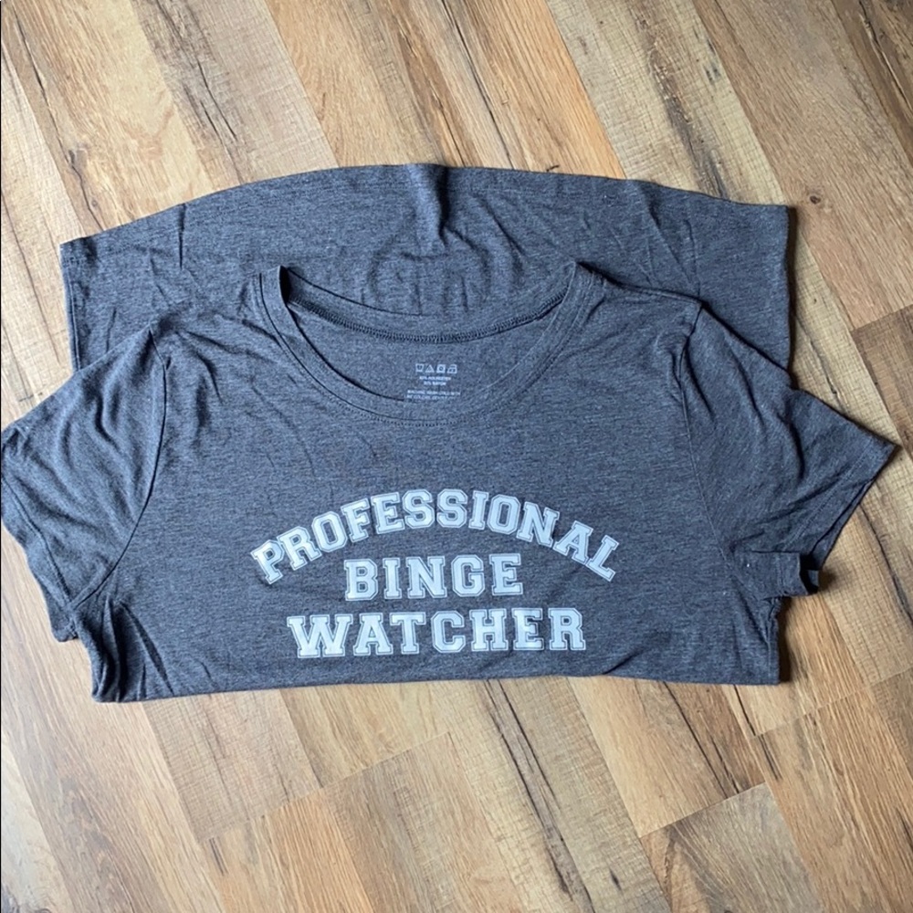 “Professional Binge Watcher” graphic T-Shirt